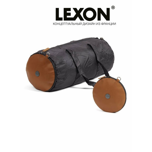 фото Сумка спортивная lexon lexon packable duffle ln2310nc, 15 л, 20х20х50 см, коричневый