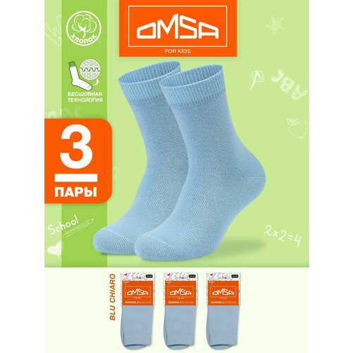 фото Носки omsa размер 35-38 (20-22), голубой