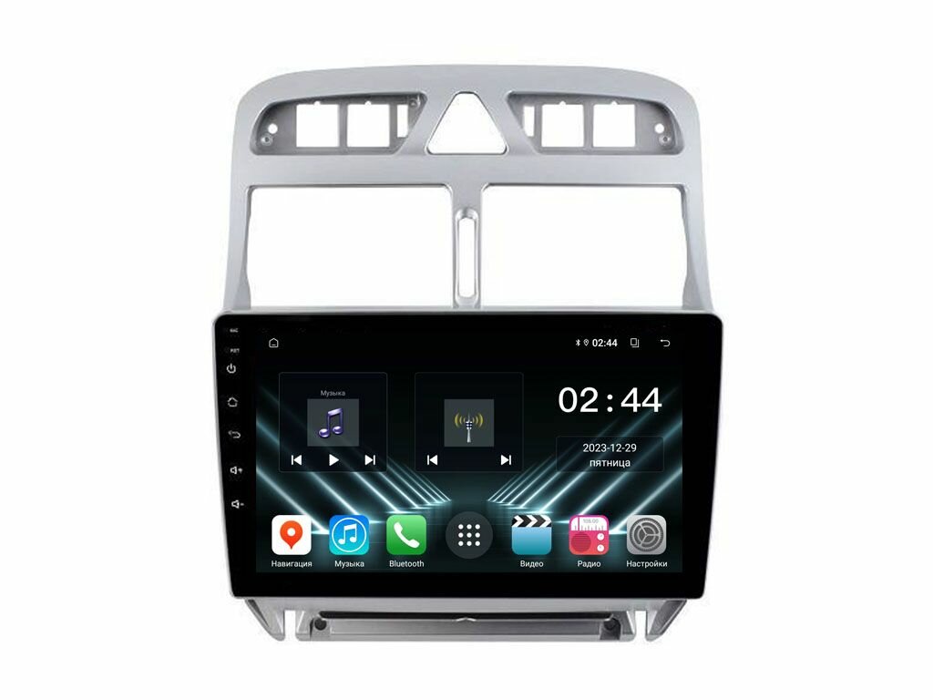 Штатная магнитола Peugeot 307 2001-2008 UNISON 09T4 4Gb/64Gb IPS BT Wi-Fi CarPlay (017-09T4)