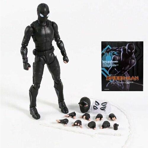 Фигурка Человек Паук / Spider Man Stealth suit (15см) фигурка s h figuarts человек паук spider man ［black
