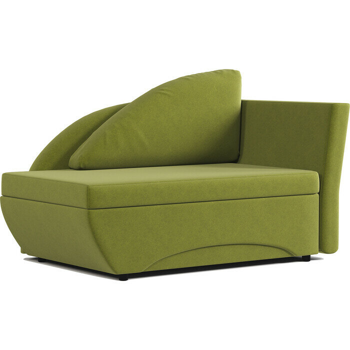 фото Кушетка Шарм-Дизайн Трио правый велюр Дрим эппл