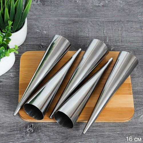 Форма для выпечки трубочек 5 штук набор кулинарных конусов 16 см 480₽