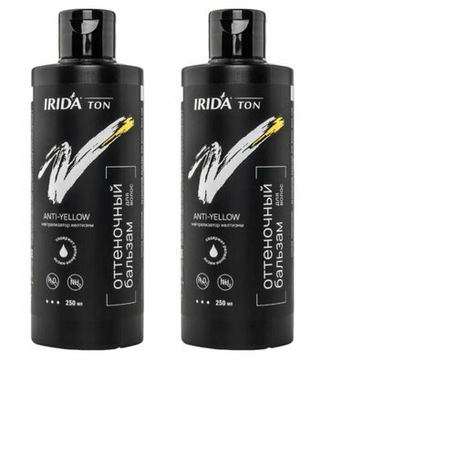 IRIDA М Бальзам оттеночный для волос тон Anti-yellow, 250 мл, 2 шт