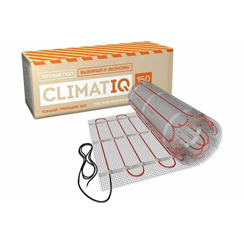 Тонкий самоклеящийся греющий мат для установки в слой плиточного клея IQWATT CLIMATIQ MAT для любого керамического покрытия толщиной не более 10 мм 1050 Вт - 7 м кв 206112 21945₽