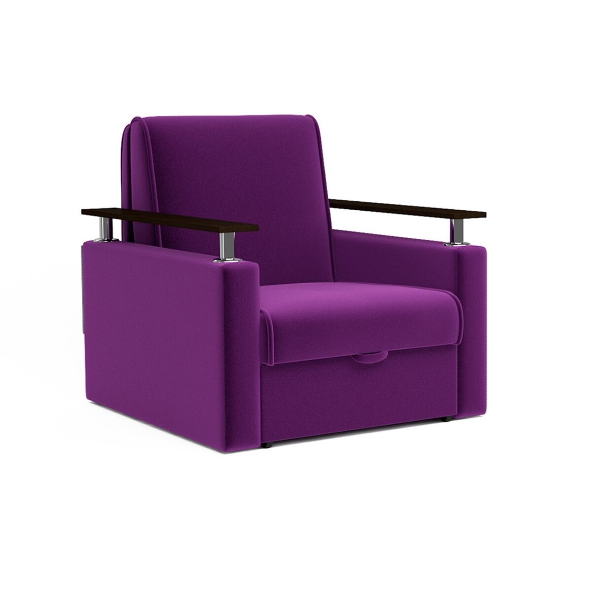 Кресло-кровать Сток Диванов Техас Violet фиолетовый, механизм аккордеон