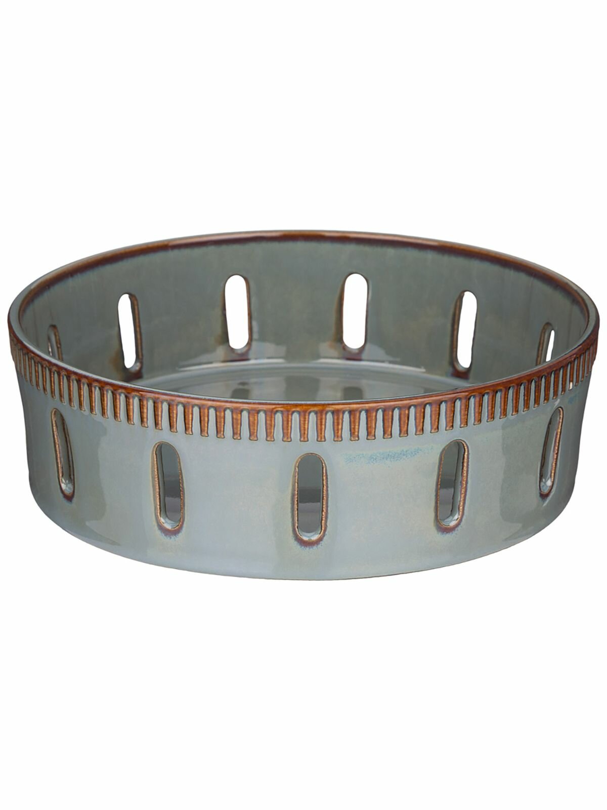 фото Фруктовница, блюдо сервировочное / SOUL KITCHEN, Lefard / 20x6,5 см, синий, фарфор