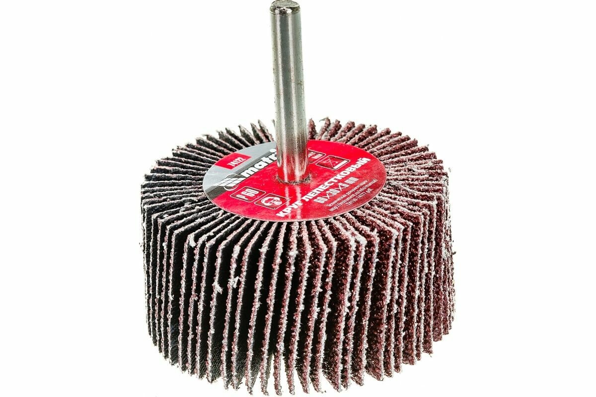 Круг лепестковый (60x30x6 мм; P60) для дрели MATRIX 74122