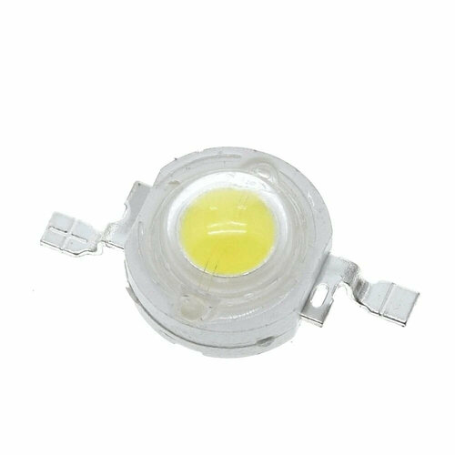 Светодиод яркий (COB LED) 1 Вт, 100-110 Лм, 3.2-3.4 В, белый холодный (6500-7000 К), 2 шт.
