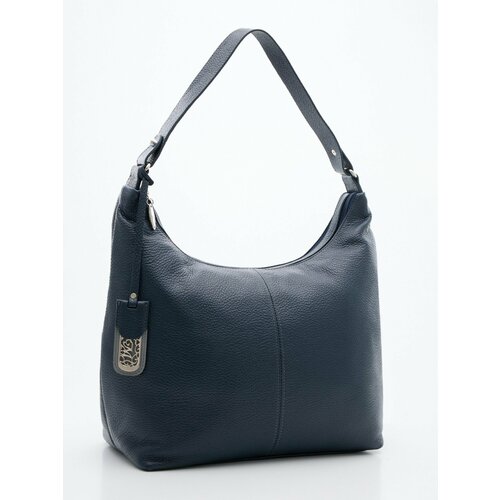 Сумка хобо Franchesco Mariscotti фактура матовая зернистая рельефная синий 16830₽