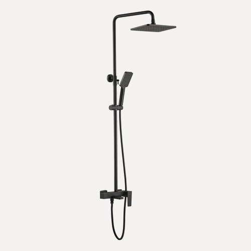 Изображение товара Душевая стойка со смесителем и тропическим душем Shevanik S8936H черный, латунь