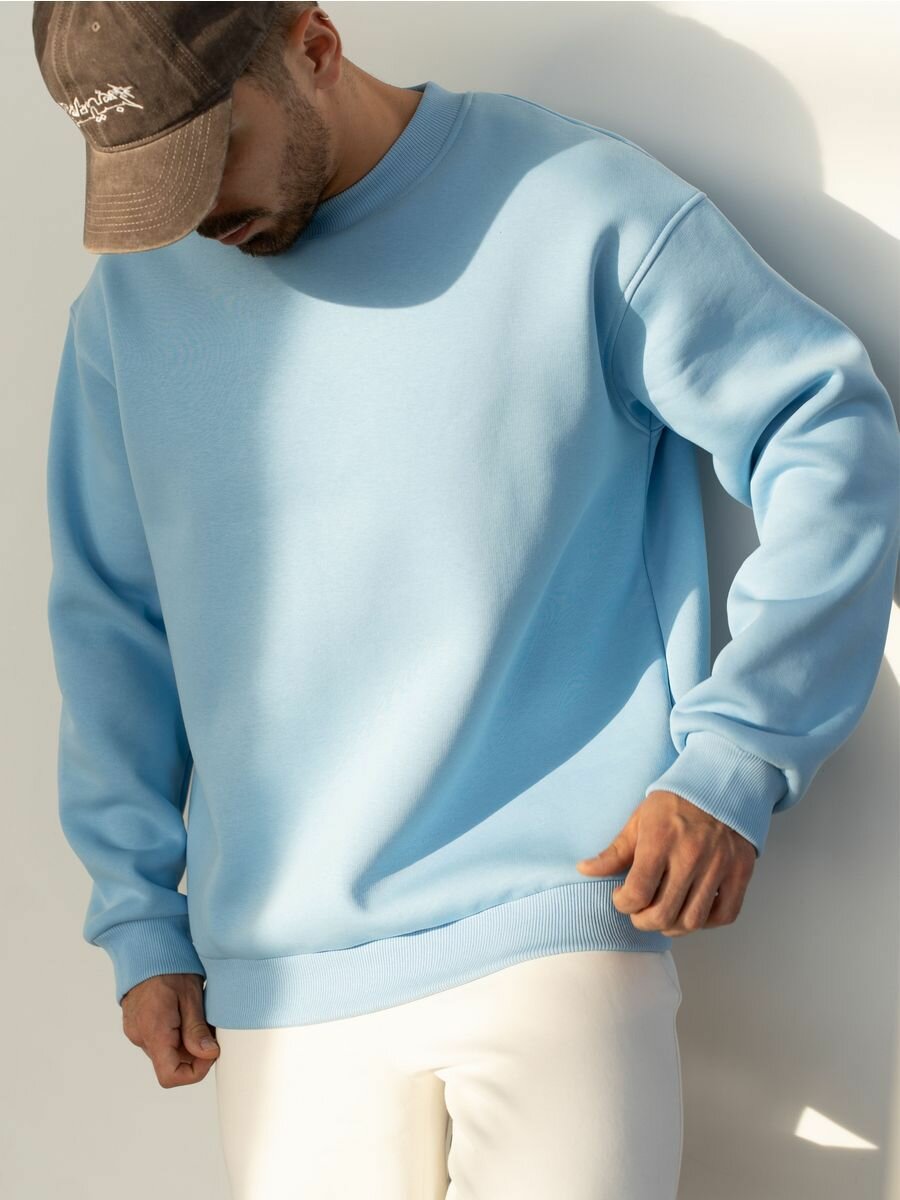 Свитшот Телодвижения, размер 176,182-92-82 (46) M, , голубой — фото 1