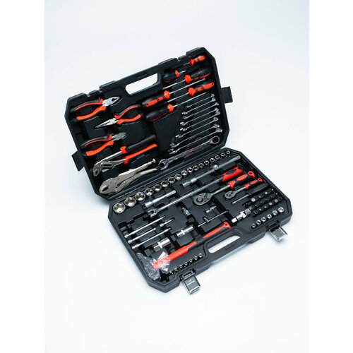 Набор инструментов 86 предметов для авто, для мастерской, ключи, головки, биты, авто инструменты в кейсе