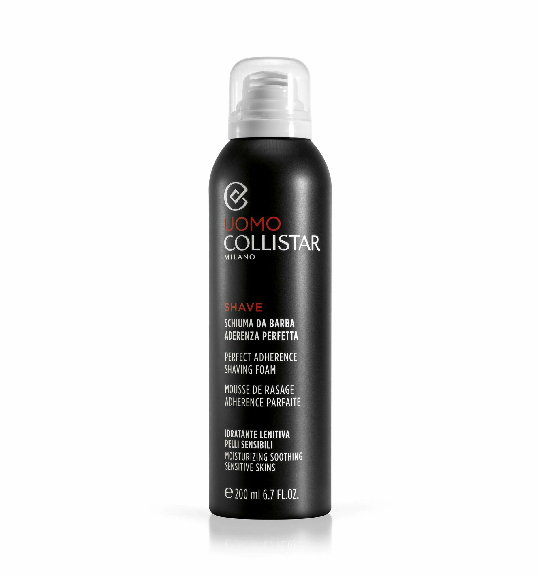 Collistar  Uomo Perfect Adherence Shaving Foam Sensitive Skins Пена для бритья для чувствительной кожи 200 мл