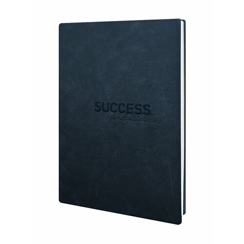 Ежедневник недатированный А5 145210мм искусственная кожа KWELT 112л Синий клетка тонированный офсет 70гм2 ляссе печать в 1 краску 912₽