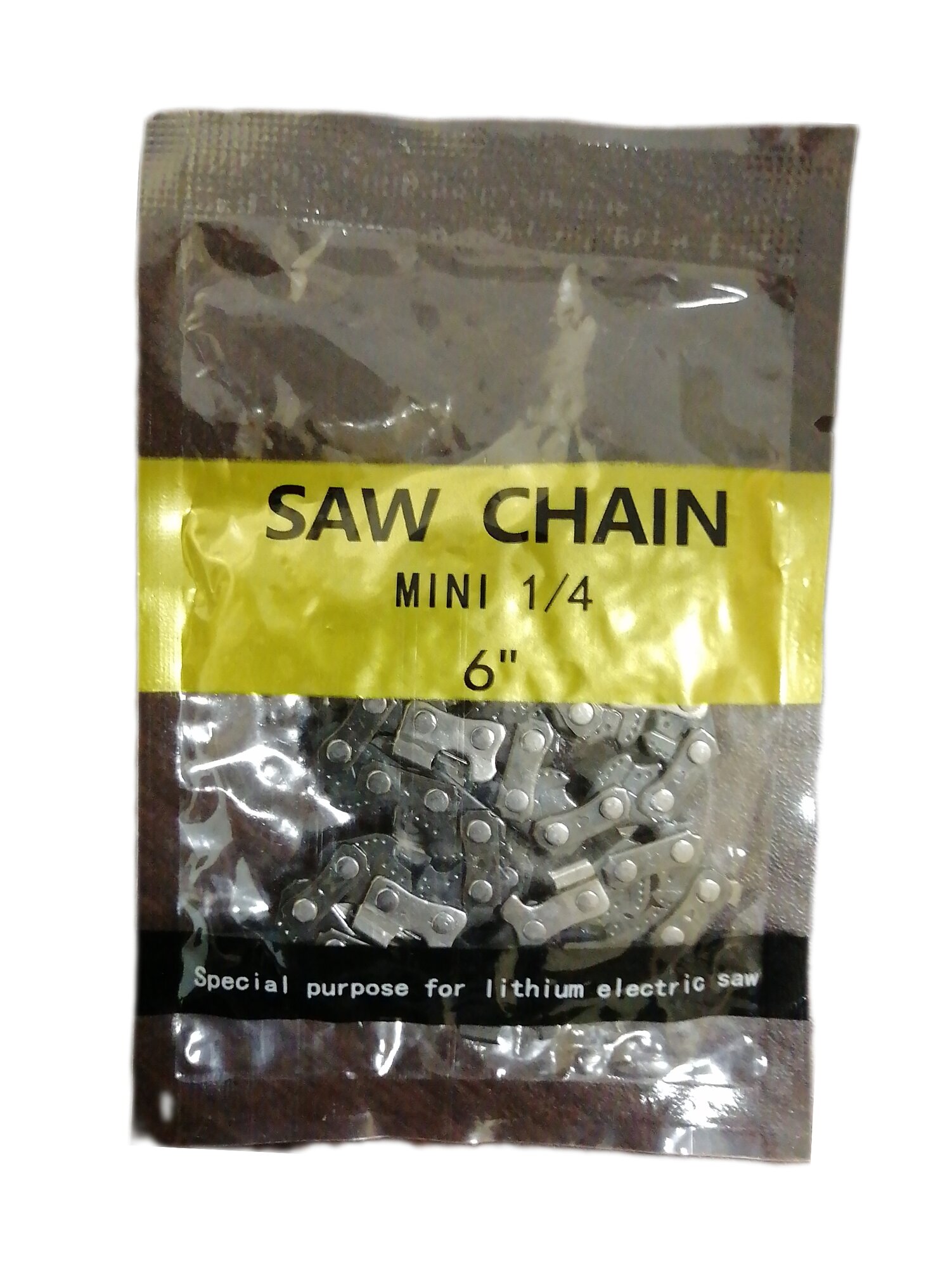 фото Цепь для мини пилы аккумуляторной 6 дюймов, шаг 1/4-043, 36 звеньев