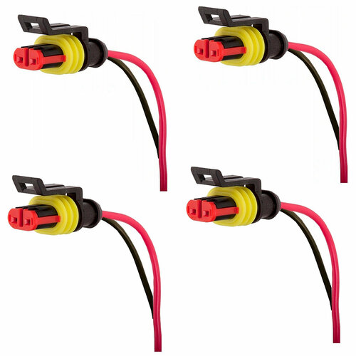 Разъем AMP SUPER SEAL 2 пина /EBB3/ 4 штуки