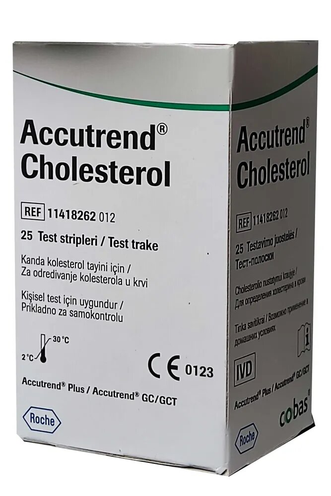Изображение Тест-полоски Accutrend Cholesterol (Аккутренд Холестерин) №25