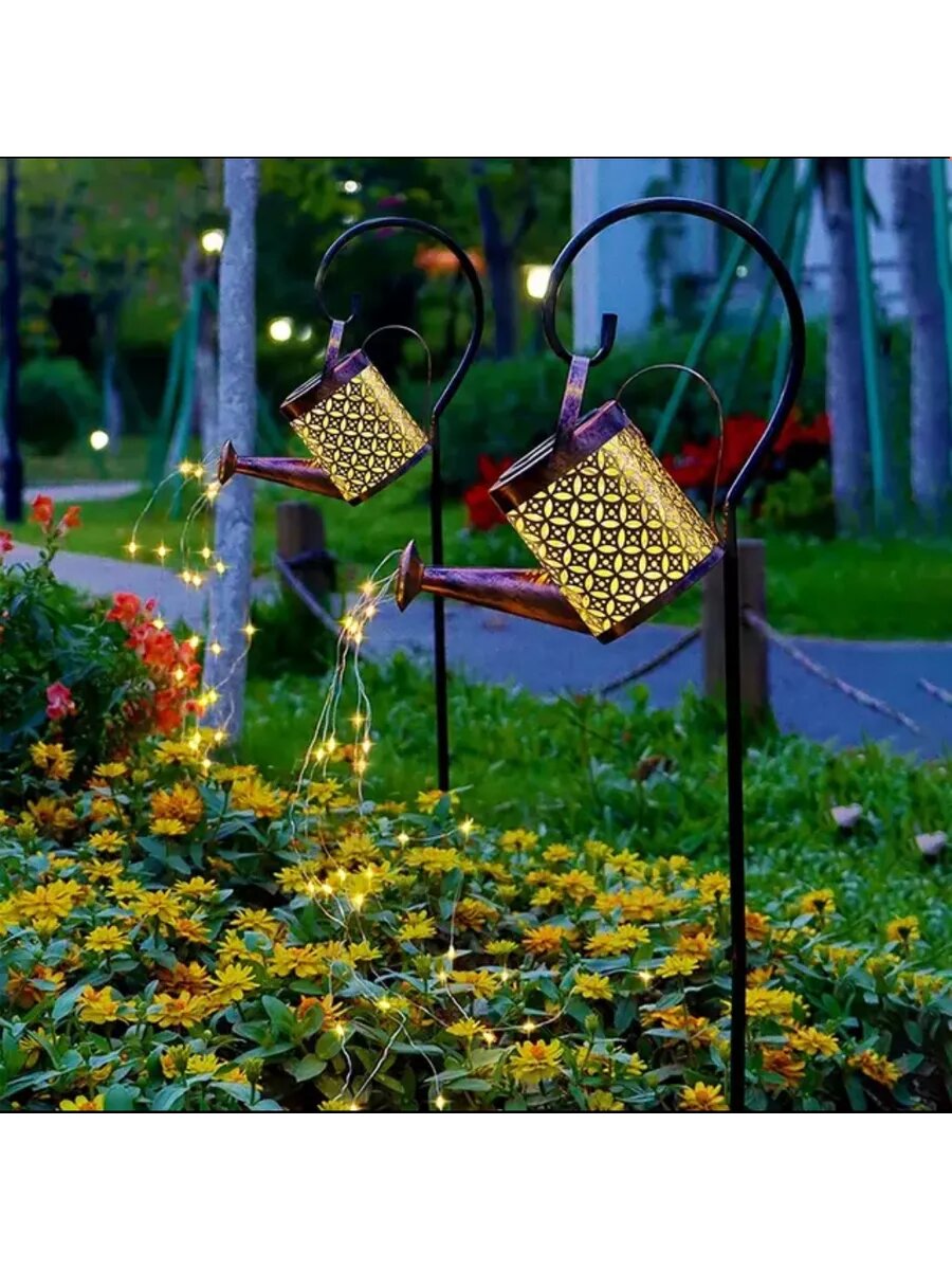 фото Светильник уличный на солнечной батарее Лейка