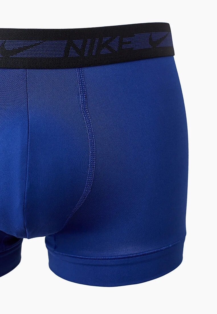 Трусы NIKE Flex Micro, комплект из 3 шт., размер XL, черный, синий — фото 1
