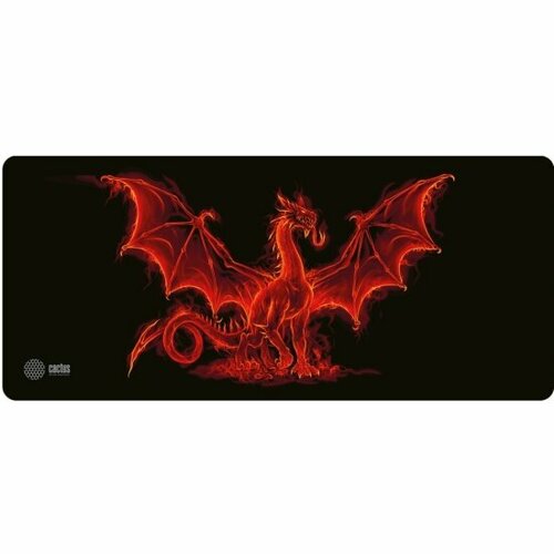 Коврик для мыши Cactus Dragon XXL рисунок 900x400x3мм (CS-MP-PRO07XXL) черный, размер 2XL