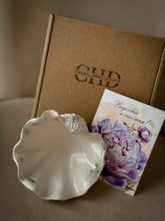 Подставка для украшений ракушка "Shell" серебристая crush home decor / декоративная подставка
