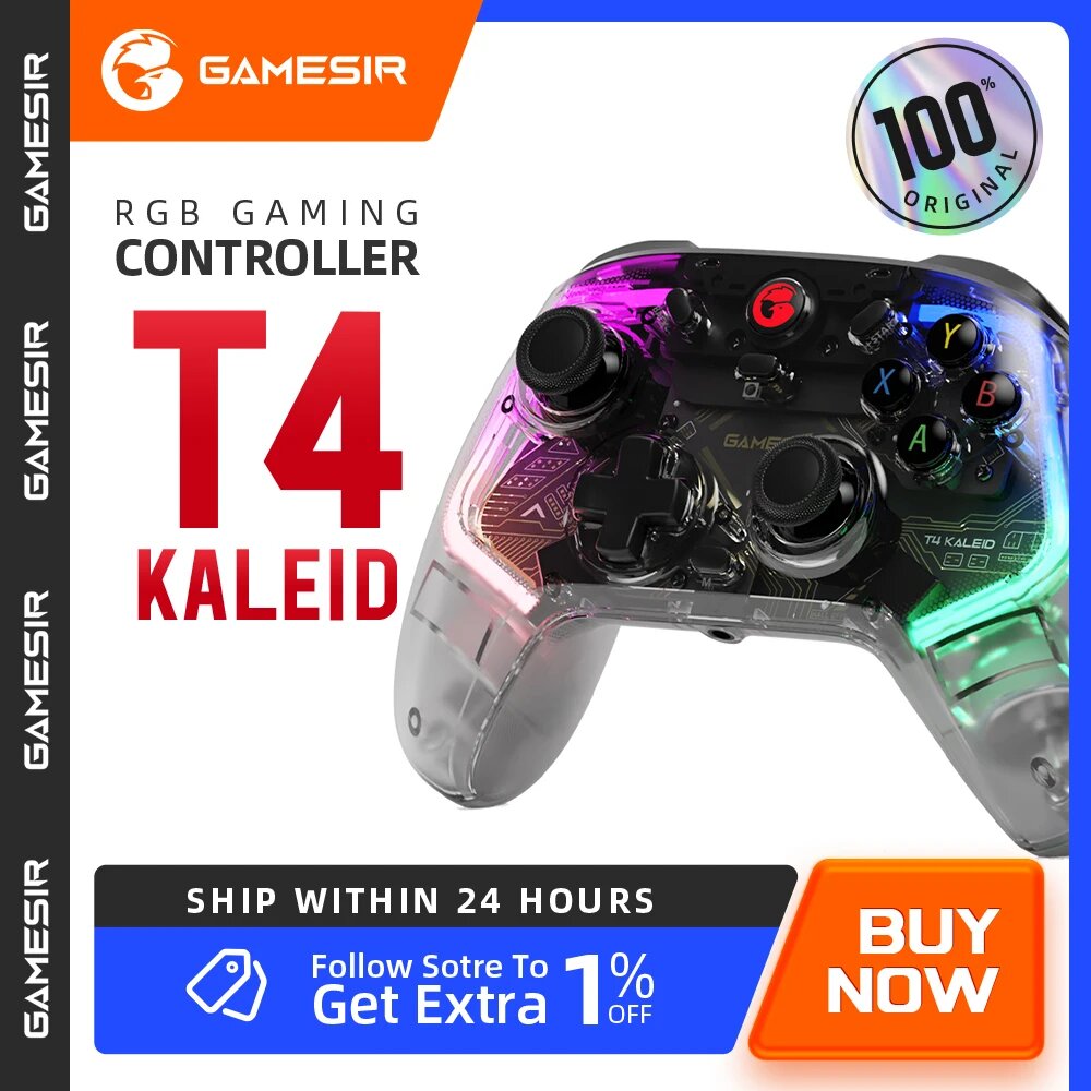 GameSir T4 Kaleid Проводной геймпад, T4 Kaleid — фото 1