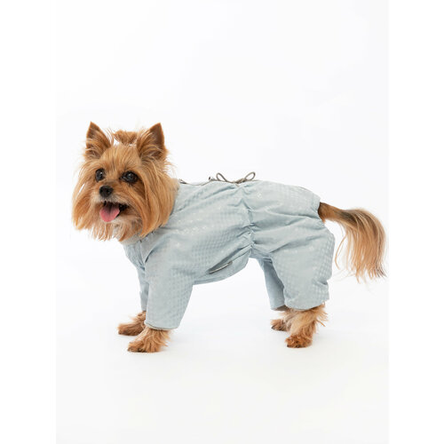 Комбинезон демисезонный на меху для собак р. 30 (кобель) жемчуг/гол