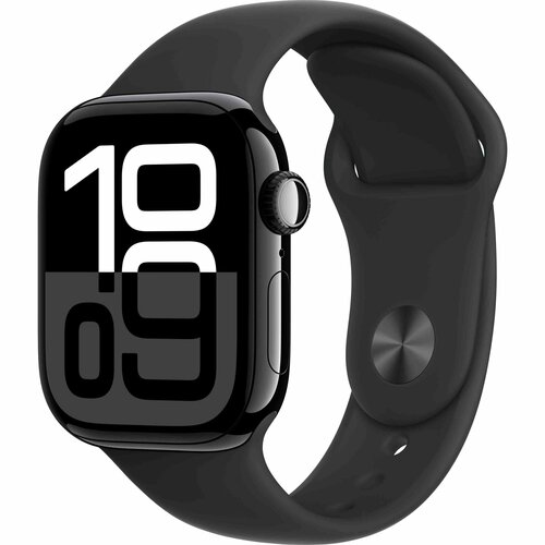 Часы Apple Watch Series 10 42mm Aluminum Case Jet Black with Black Sport Band 51418₽