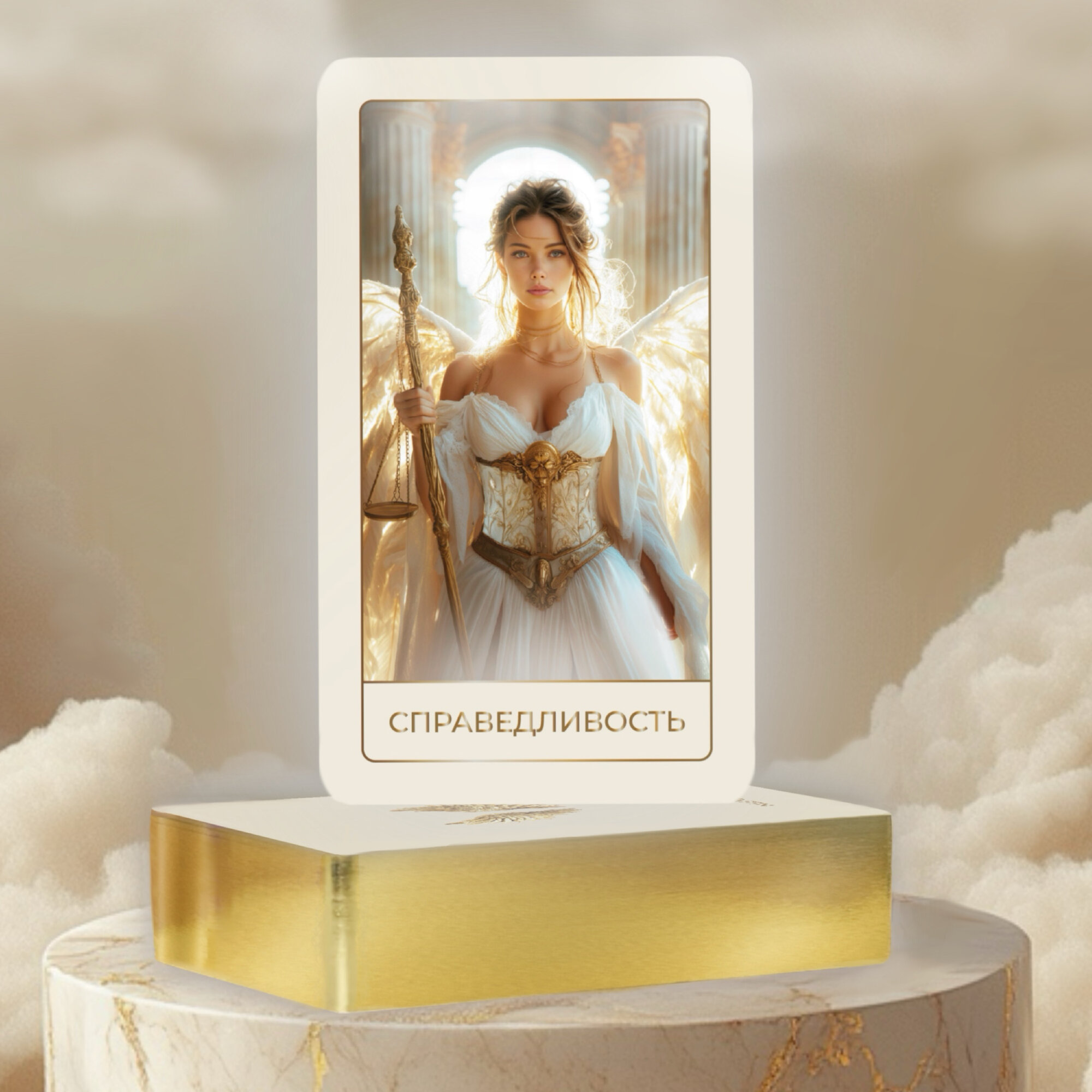 Карты таро Nika Tarot, 78 шт, золотой срез, премиум картон, ювелирная коробка