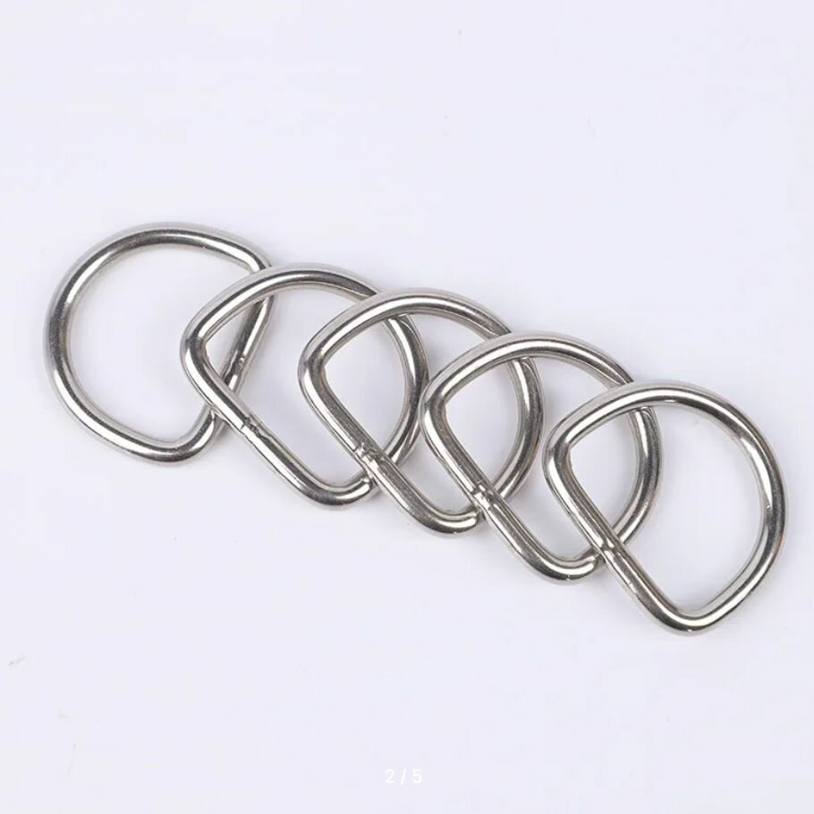 Полукольцо металлическое 35.5мм 10шт SportPanda — фото 1