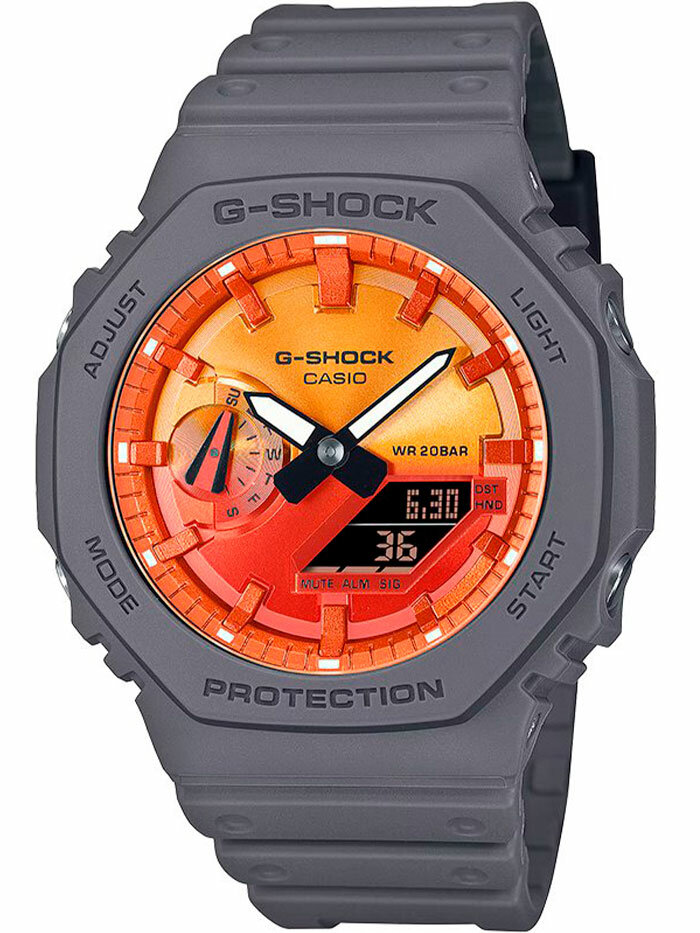 Наручные часы CASIO G-Shock, оранжевый, серый — фото 1