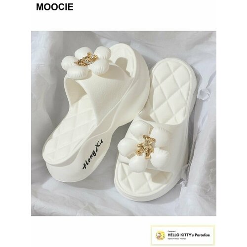 фото Шлёпанцы moocie, размер 38;39, белый