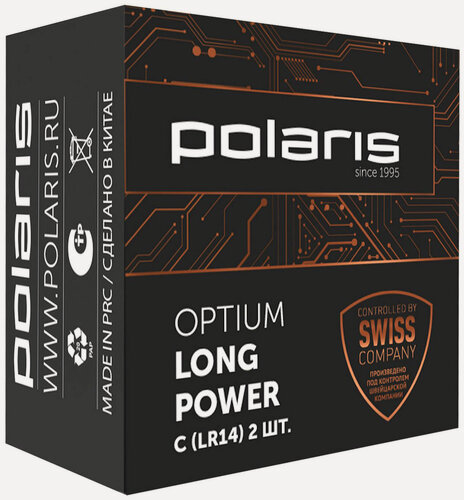 Изображение товара Батарейка Polaris PB LR14 (С) (2 шт.) OPTIUM