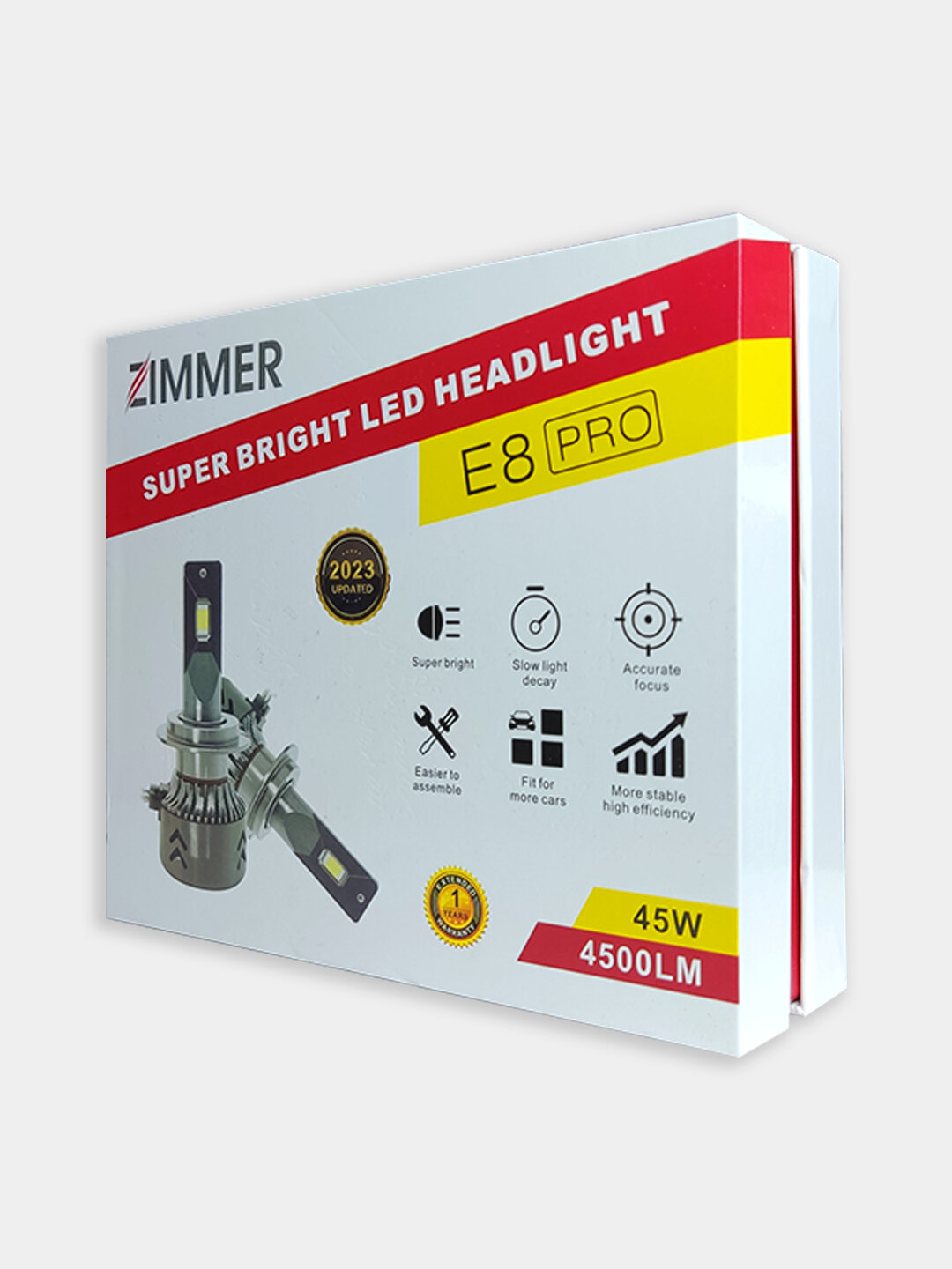 Лампочка Zimmer E8 Pro, для противотуманной фары, цоколь H11, 6000К — фото 1