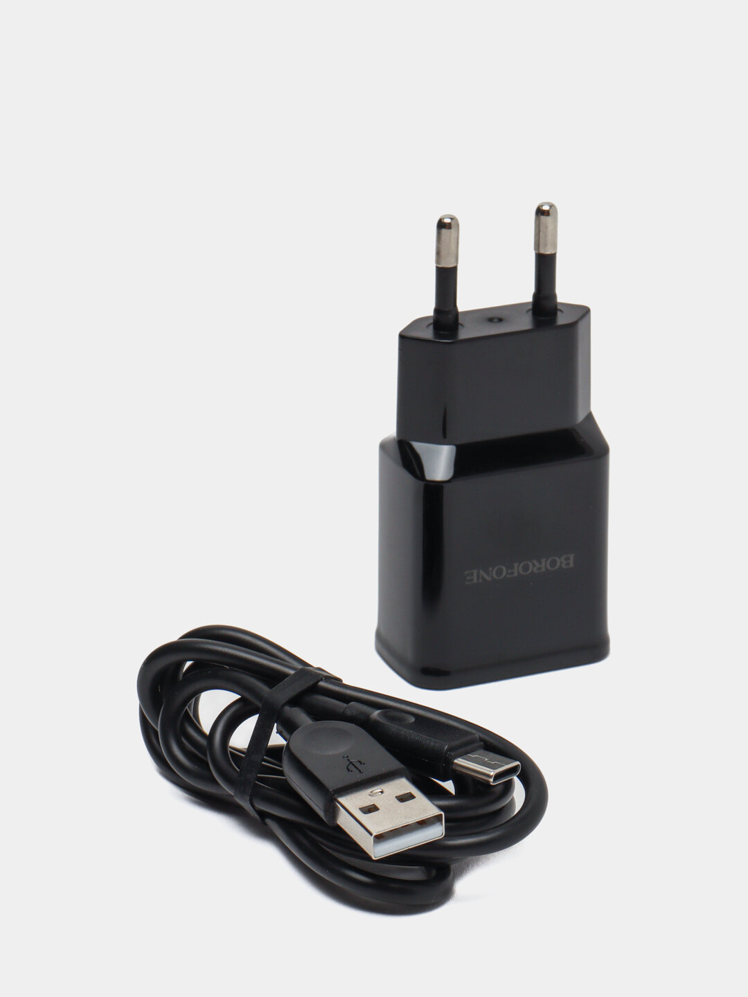 Зарядное устройство BOROFONE BA59A "Heavenly", с кабелем, для быстрой зарядки, черный — фото 1