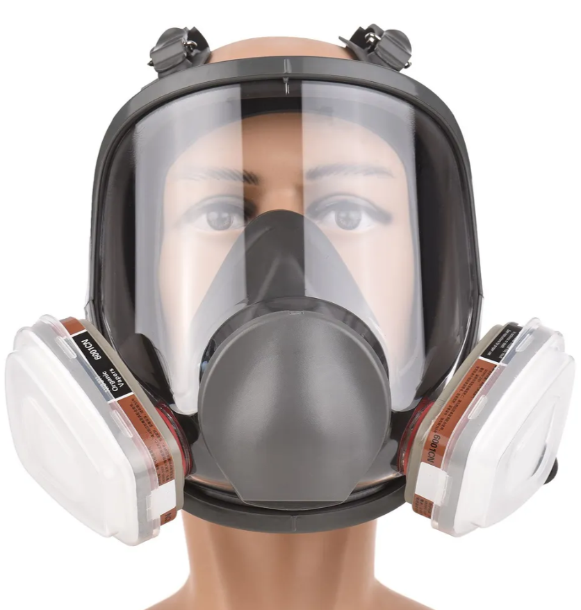 Картинки Респиратор профессиональный , маска полнолицевая защитная, набор маска + фильтры, 6800