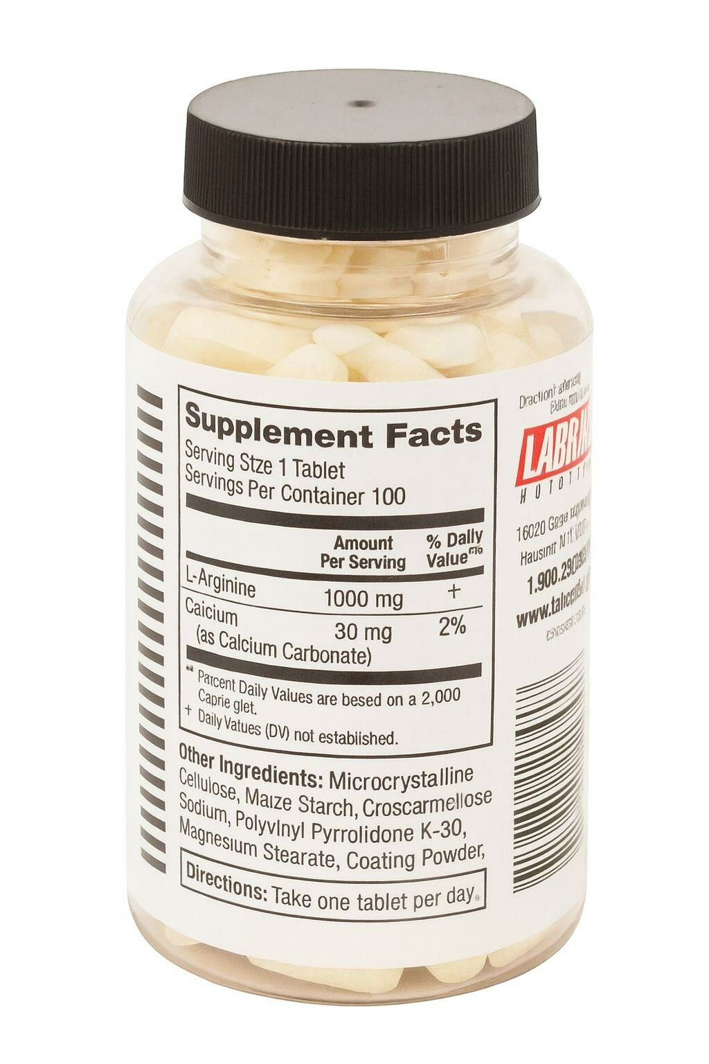 L-аргинин 1000 мг | Для роста мышц | 100 таблеток — фото 1