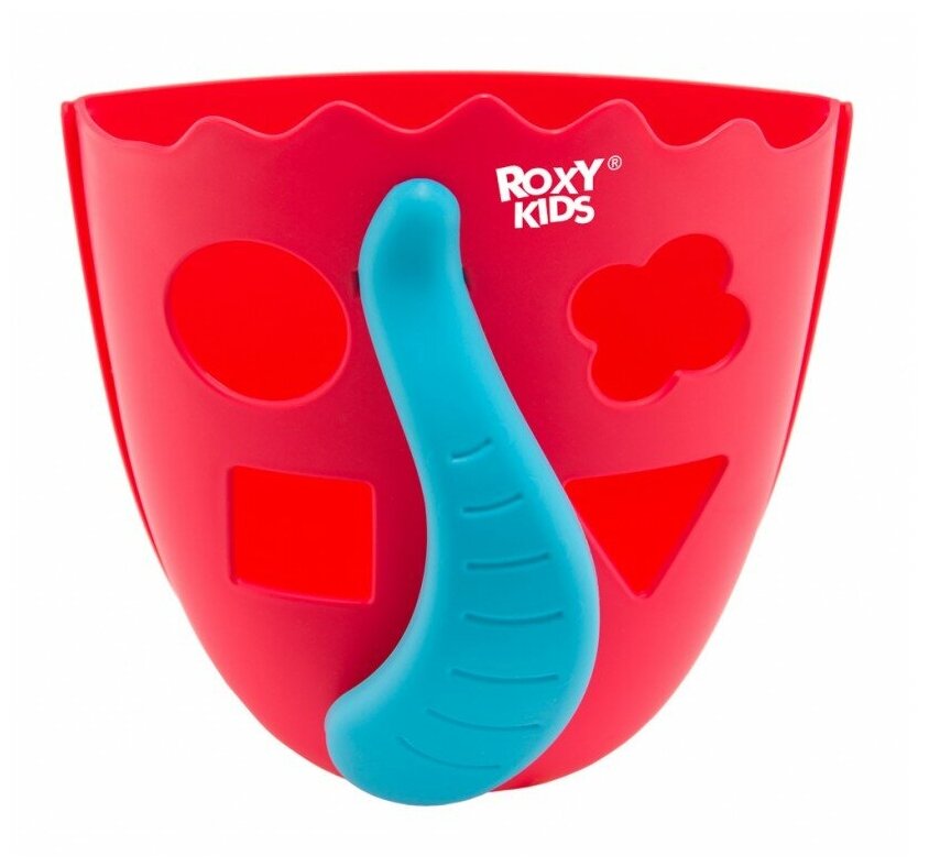 Органайзер-сортер Roxy-Kids Dino для игрушек и банных принадлежностей коралловый