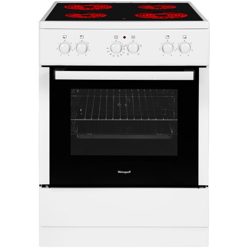 Плита Электрическая Weissgauff WES E1V07 W белый стеклокерамика 3198900₽