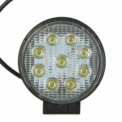 Фара светодиодная круглая 1224 В 27 Вт 6000 K 9 диодов 115 мм 1652₽