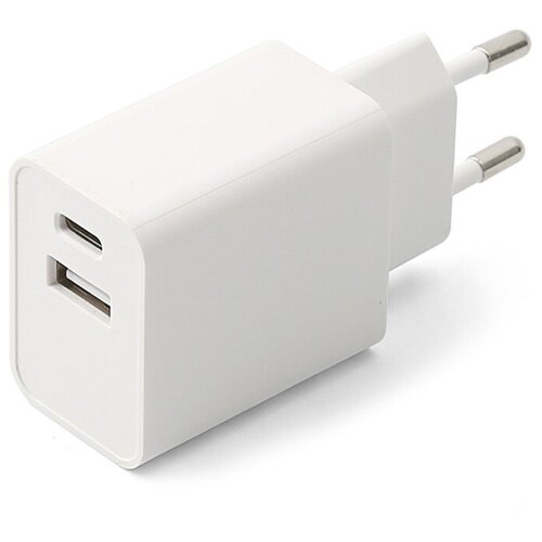 фото Сетевое зарядное устройство wiwu comet type-c + qc 3.0 power adapter 20 вт (ry-u20eu)