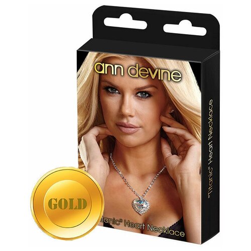 Колье Ann Devine, длина 60 см, золотой, бесцветный