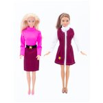 Набор одежды для куклы 29 см: сарафан, юбка, 2 бадлона - изображение