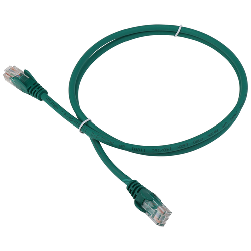 Патч-корд Lanmaster LAN-PC45 RJ-45 (m) - RJ-45 (m) CAT5e U/UTP, 0.5 м, 1 шт., зеленый