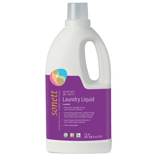 фото Жидкость для стирки sonett liquid lavender, 2 л, бутылка