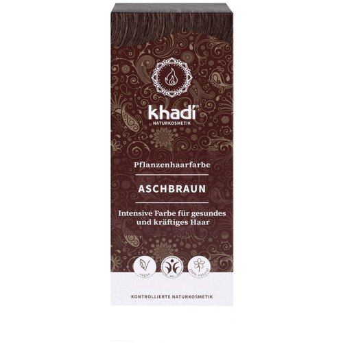 Khadi Herbal Hair Color, пепельно-коричневый