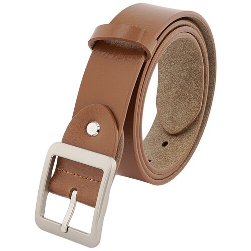 фото Ремень женский из кожи шириной 33 мм с металлической пряжкой и длиной полотна 110 см (арт.3665) dnka