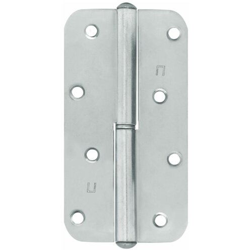 Петля съёмная правая ПН-130, 130х70 мм, сталь, цвет белый цинк