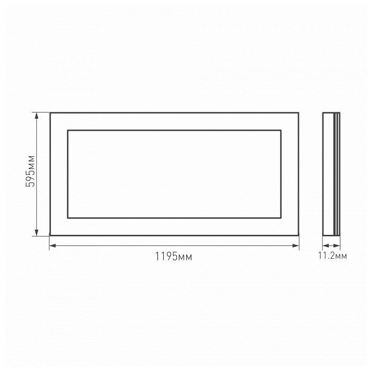 Светодиодная панель Arlight IM-600x1200A-48W Warm White 023156(1) - фотография № 10