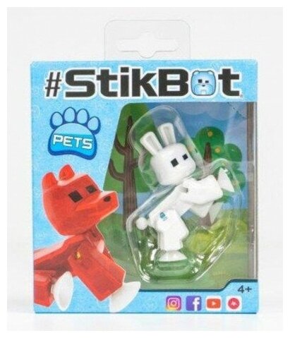 Фигурка Stikbot S2 Pets Кролик, для анимационного творчества (TST622-2) - фото №5
